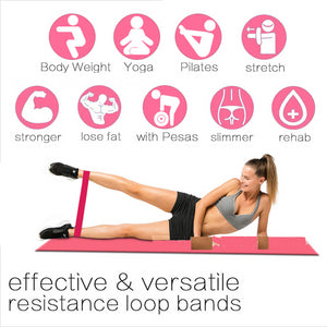 5PCS Resistance Exercise Bands Set