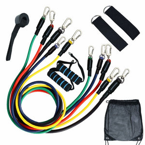 11 PCs Resistance Rubber Band Training Set